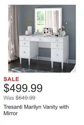 Costco Tresanti Marilyn Vanity with Mirror offer