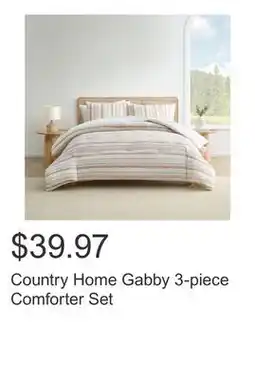Costco Country Home Gabby 3-piece Comforter Set offer