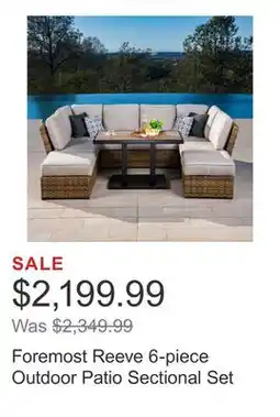Costco Foremost Reeve 6-piece Outdoor Patio Sectional Set offer