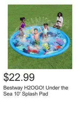 Costco Bestway H2OGO! Under the Sea 10' Splash Pad offer
