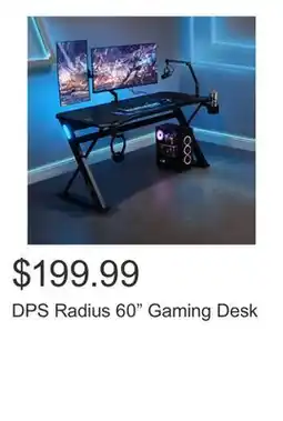 Costco DPS Radius 60 Gaming Desk offer