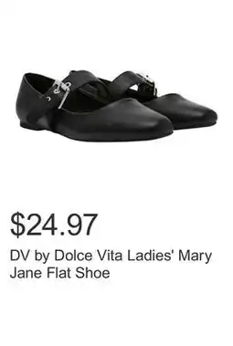 Costco DV by Dolce Vita Ladies' Mary Jane Flat Shoe offer