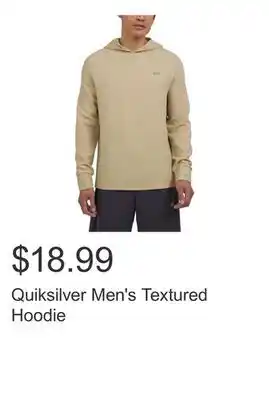 Costco Quiksilver Men's Textured Hoodie offer