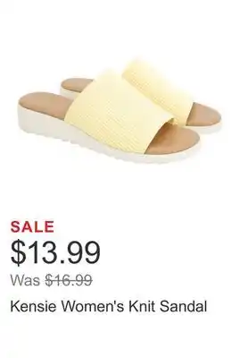Costco Kensie Women's Knit Sandal offer