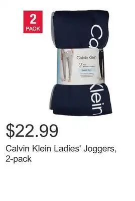 Costco Calvin Klein Ladies' Joggers, 2-pack offer
