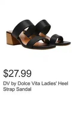 Costco DV by Dolce Vita Ladies' Heel Strap Sandal offer