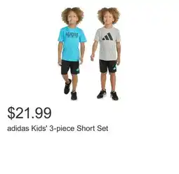 Costco adidas Kids' 3-piece Short Set offer