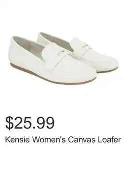 Costco Kensie Women's Canvas Loafer offer