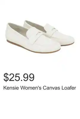 Costco Kensie Women's Canvas Loafer offer