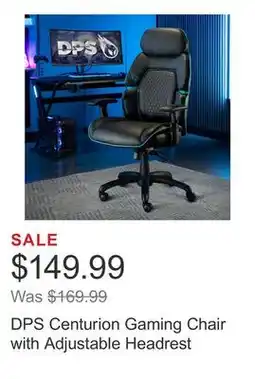 Costco DPS Centurion Gaming Chair with Adjustable Headrest offer