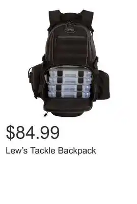 Costco Lew's Tackle Backpack offer