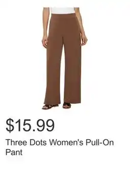Costco Three Dots Women's Pull-On Pant offer