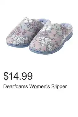 Costco Dearfoams Women's Slipper offer