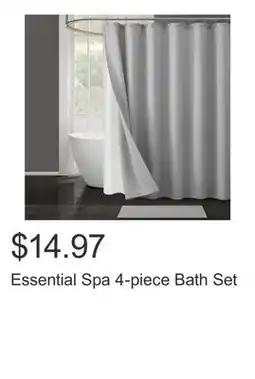 Costco Essential Spa 4-piece Bath Set offer