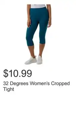 Costco 32 Degrees Women's Cropped Tight offer