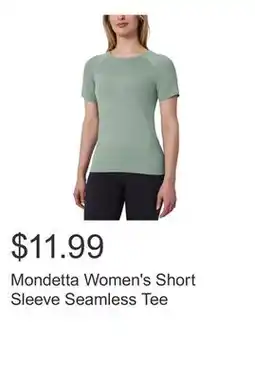 Costco Mondetta Women's Short Sleeve Seamless Tee offer