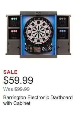 Costco Barrington Electronic Dartboard with Cabinet offer
