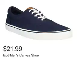 Costco Izod Men's Canvas Shoe offer