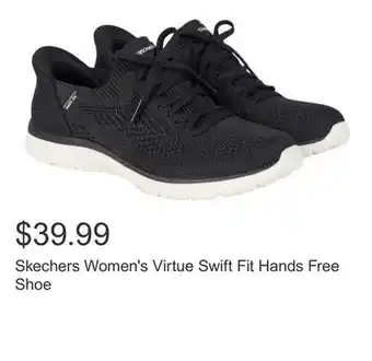 Costco Skechers Women's Virtue Swift Fit Hands Free Shoe offer