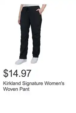Costco Kirkland Signature Women's Woven Pant offer