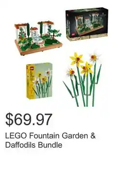 Costco LEGO Fountain Garden & Daffodils Bundle offer