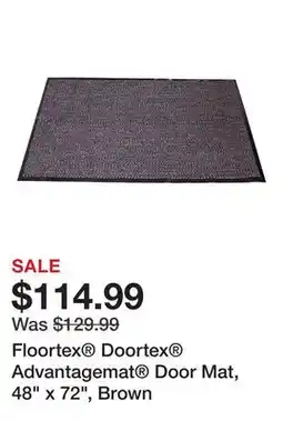 Office Depot Floortex Doortex Advantagemat Door Mat, 48 x 72, Brown offer