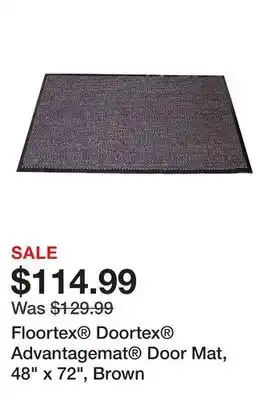 Office Depot Floortex Doortex Advantagemat Door Mat, 48 x 72, Brown offer