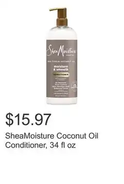 Costco SheaMoisture Coconut Oil Conditioner, 34 fl oz offer