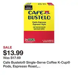 Office Depot Cafe Bustelo Single-Serve Coffee K-Cup Pods, Espresso Roast, Carton Of 24 offer