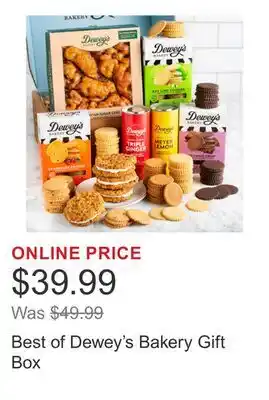 Costco Best of Dewey's Bakery Gift Box offer