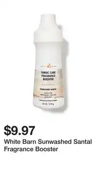 Bath & Body Works White Barn Sunwashed Santal Fragrance Booster offer