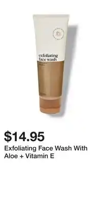 Bath & Body Works Exfoliating Face Wash With Aloe + Vitamin E offer