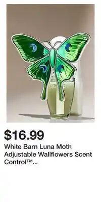 Bath & Body Works White Barn Luna Moth Adjustable Wallflowers Scent Control Wallflowers Fragrance Plug offer