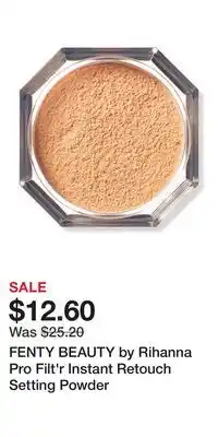 Ulta Beauty FENTY BEAUTY by Rihanna Pro Filt'r Instant Retouch Setting Powder offer