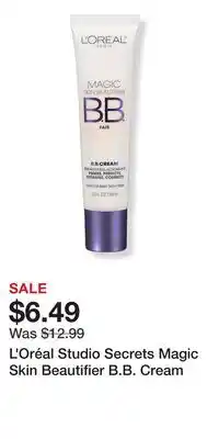Ulta Beauty L'Oréal Studio Secrets Magic Skin Beautifier B.B. Cream offer