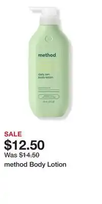 Ulta Beauty method Body Lotion offer