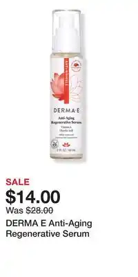 Ulta Beauty DERMA E Anti-Aging Regenerative Serum offer
