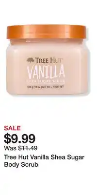 Ulta Beauty Tree Hut Vanilla Shea Sugar Body Scrub offer