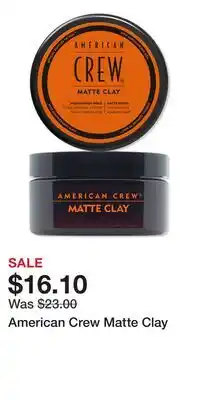 Ulta Beauty American Crew Matte Clay offer