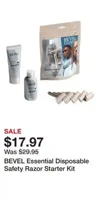 Ulta Beauty BEVEL Essential Disposable Safety Razor Starter Kit offer