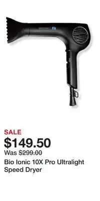 Ulta Beauty Bio Ionic 10X Pro Ultralight Speed Dryer offer