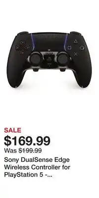 Game Stop Sony DualSense Edge Wireless Controller for PlayStation 5 - Midnight Black offer