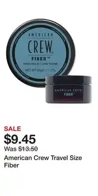 Ulta Beauty American Crew Travel Size Fiber offer