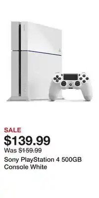 Game Stop Sony PlayStation 4 500GB Console White offer