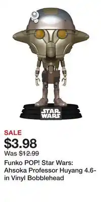 Game Stop Funko POP! Star Wars: Ahsoka Professor Huyang 4.6-in Vinyl Bobblehead offer