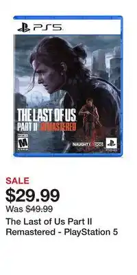 Game Stop The Last of Us Part II Remastered - PlayStation 5 offer