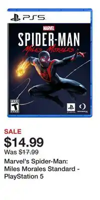 Game Stop Marvel's Spider-Man: Miles Morales Standard - PlayStation 5 offer
