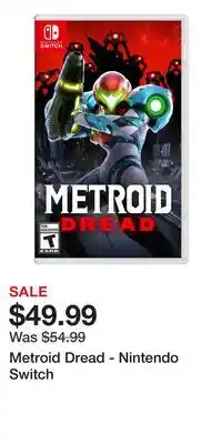 Game Stop Metroid Dread - Nintendo Switch offer