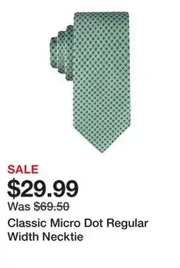 Belk Classic Micro Dot Regular Width Necktie offer