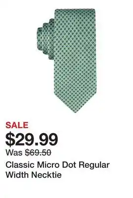 Belk Classic Micro Dot Regular Width Necktie offer